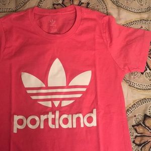 Pink Adidas shirt